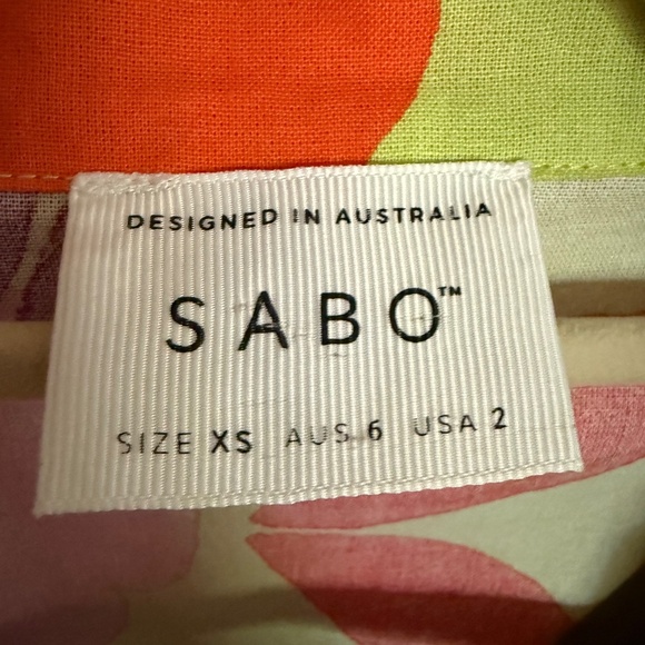 Sabo Thessy Top & Short Set Lime Floral Size XS - Picture 12 of 15